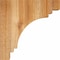 Ekena Millwork Pescadero Rough Sawn Corbel, Western Red Cedar, 4"W x 12"D x 12"H COR04X12X12PEC00RWR - alternate 3
